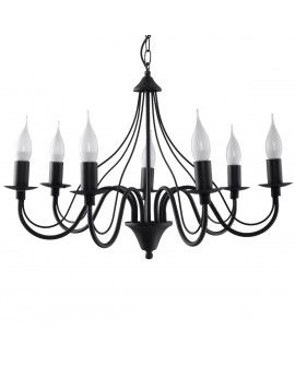 Żyrandol MINERWA 7 czarny Sollux SL.0219