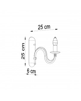 Kinkiet MINERWA czarny Sollux SL.0220