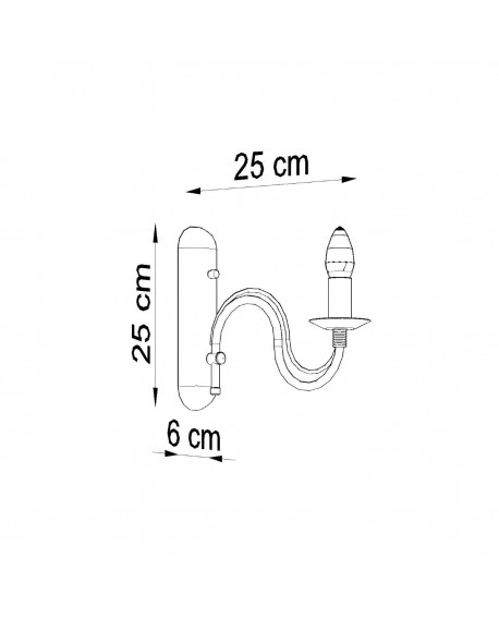 Kinkiet MINERWA czarny Sollux SL.0220
