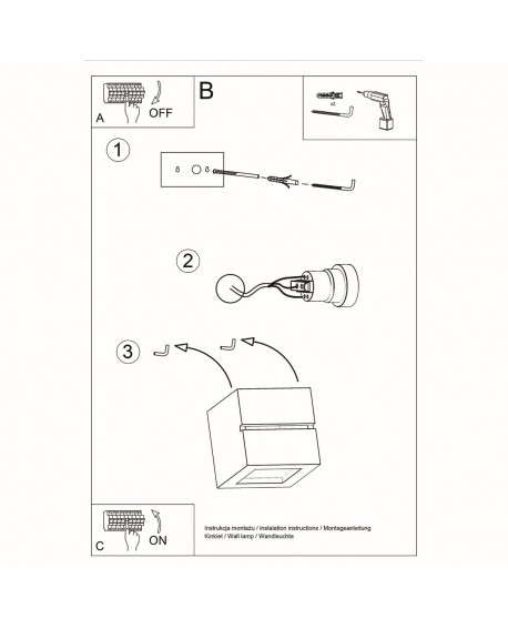 Kinkiet ceramiczny LEO LINE Sollux SL.0230