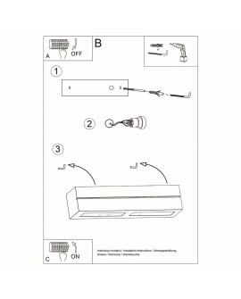 Kinkiet ceramiczny VEGA LINE Sollux SL.0231