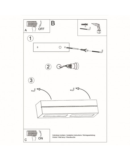 Kinkiet ceramiczny VEGA LINE Sollux SL.0231