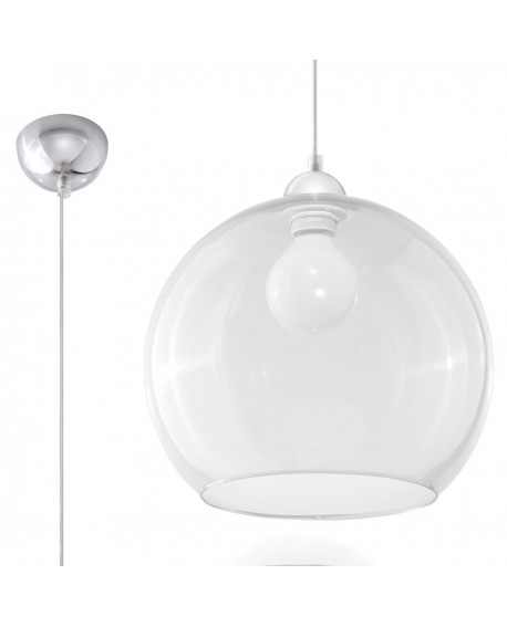 Lampa wisząca BALL transparentny Sollux SL.0248