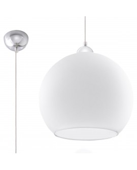Lampa wisząca BALL biała Sollux SL.0256