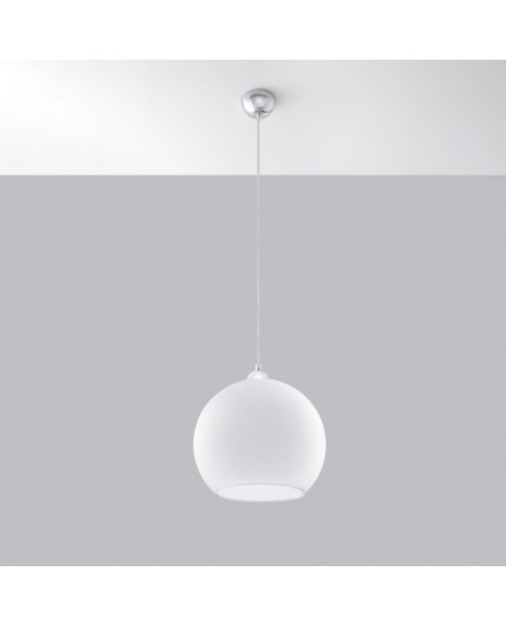 Lampa wisząca BALL biała Sollux SL.0256