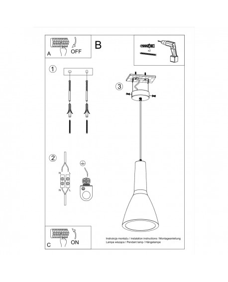 Lampa wisząca EMPOLI Sollux SL.0280