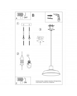 Lampa wisząca AFRA Sollux SL.0282