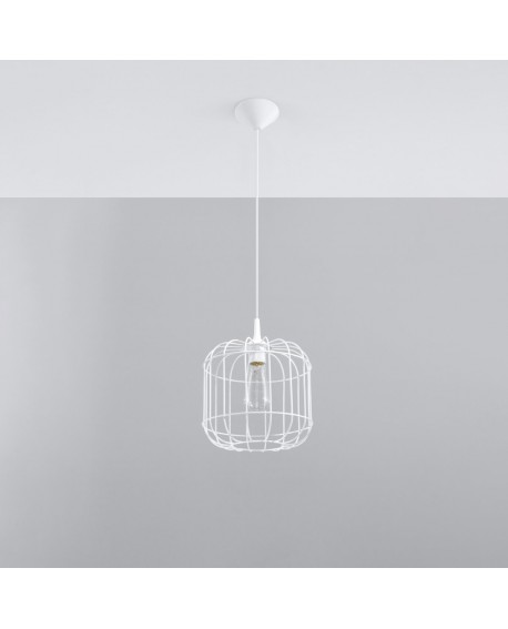 Lampa wisząca CELTA biała Sollux SL.0295
