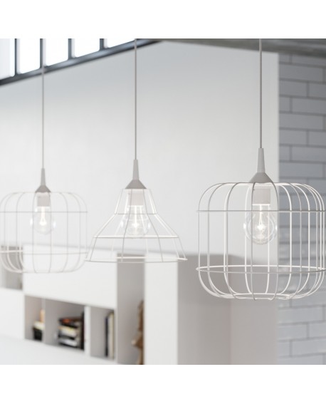 Lampa wisząca CELTA biała Sollux SL.0295