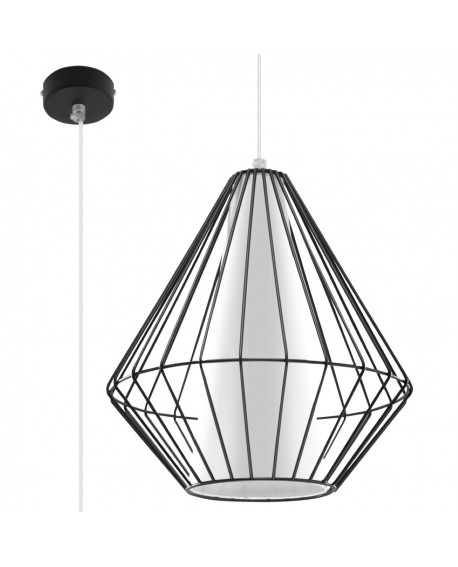 Lampa wisząca DEMI czarna Sollux SL.0298