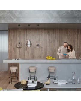 Lampa wisząca DEMI czarna Sollux SL.0298