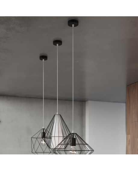 Lampa wisząca DEMI czarna Sollux SL.0298