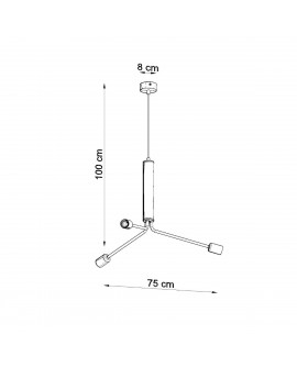 Żyrandol DUOMO 3D Sollux SL.0303