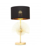 LAMPA NOCNA GLAMOUR CZARNO-ZŁOTA FONTI LUMINA DECO