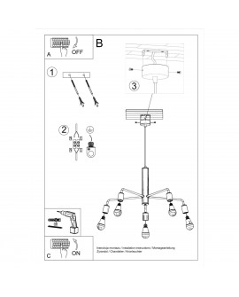 Żyrandol DUOMO 5 Sollux SL.0304