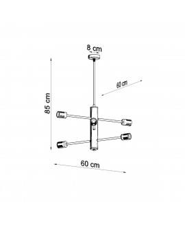 Żyrandol DUOMO 6 Sollux SL.0305