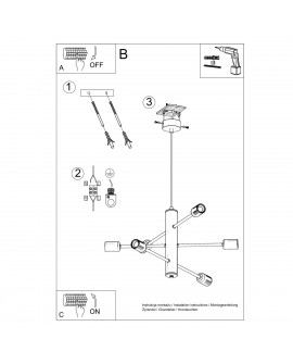 Żyrandol DUOMO 6 Sollux SL.0305