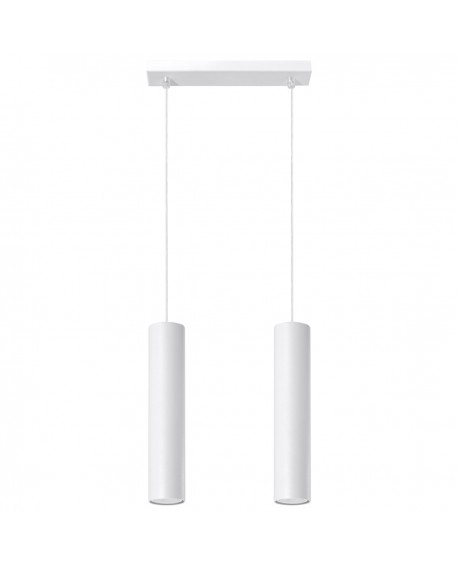 Lampa wisząca LAGOS 2 biały Sollux SL.0324