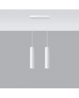 Lampa wisząca LAGOS 2 biały Sollux SL.0324