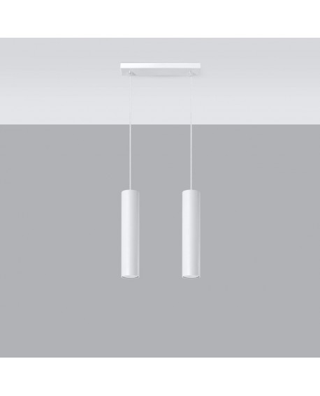 Lampa wisząca LAGOS 2 biały Sollux SL.0324