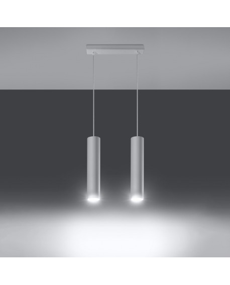 Lampa wisząca LAGOS 2 biały Sollux SL.0324