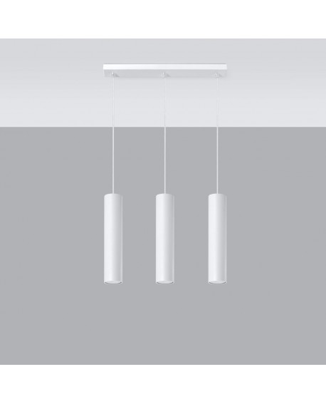 Lampa wisząca LAGOS 3L biały Sollux SL.0325