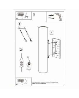 Kinkiet LAGOS 2 biały Sollux SL.0326