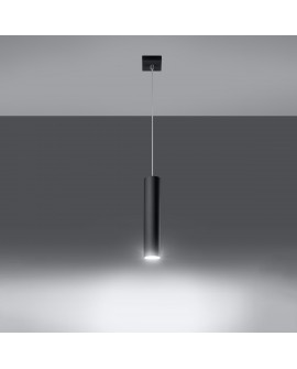 Lampa wisząca LAGOS 1 czarny Sollux SL.0327