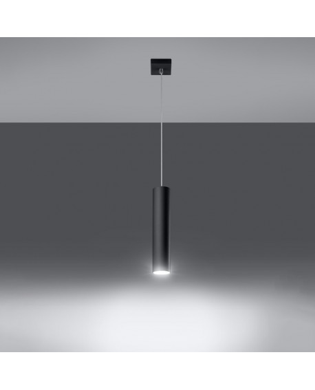 Lampa wisząca LAGOS 1 czarny Sollux SL.0327