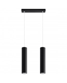 Lampa wisząca LAGOS 2 czarny Sollux SL.0328