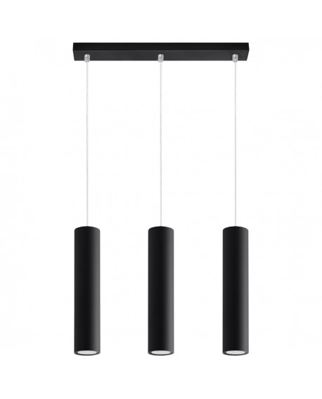 Lampa wisząca LAGOS 3L czarny Sollux SL.0329