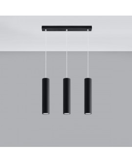 Lampa wisząca LAGOS 3L czarny Sollux SL.0329