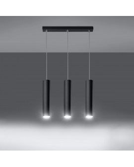 Lampa wisząca LAGOS 3L czarny Sollux SL.0329