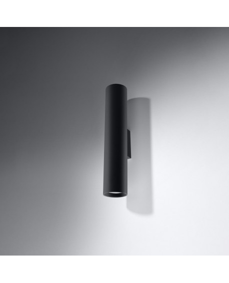 Kinkiet LAGOS 2 czarny Sollux SL.0330