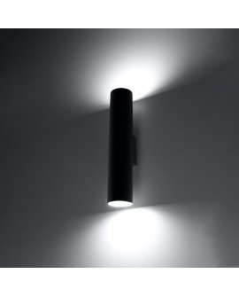 Kinkiet LAGOS 2 czarny Sollux SL.0330