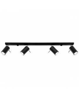 Plafon RING 4L czarny Sollux SL.0332