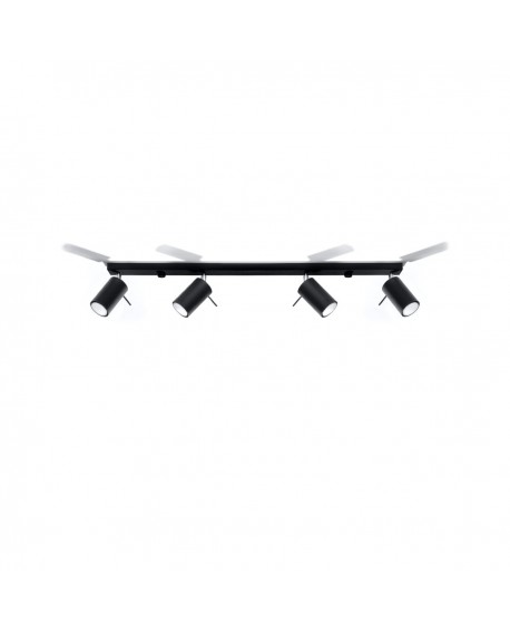 Plafon RING 4L czarny Sollux SL.0332