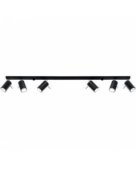 Plafon RING 6L czarny Sollux SL.0334