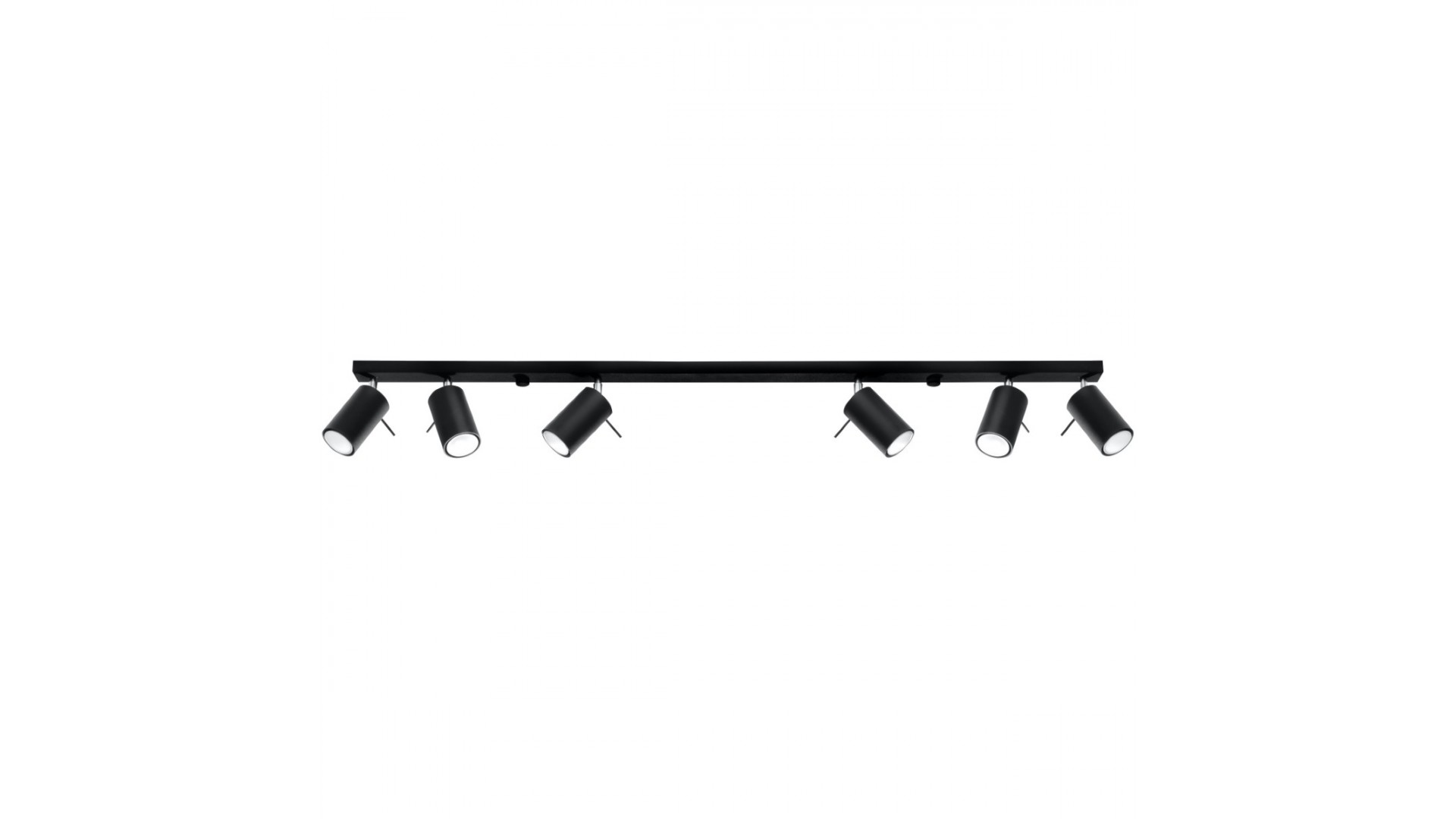 Plafon RING 6L czarny Sollux SL.0334