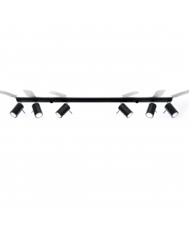 Plafon RING 6L czarny Sollux SL.0334