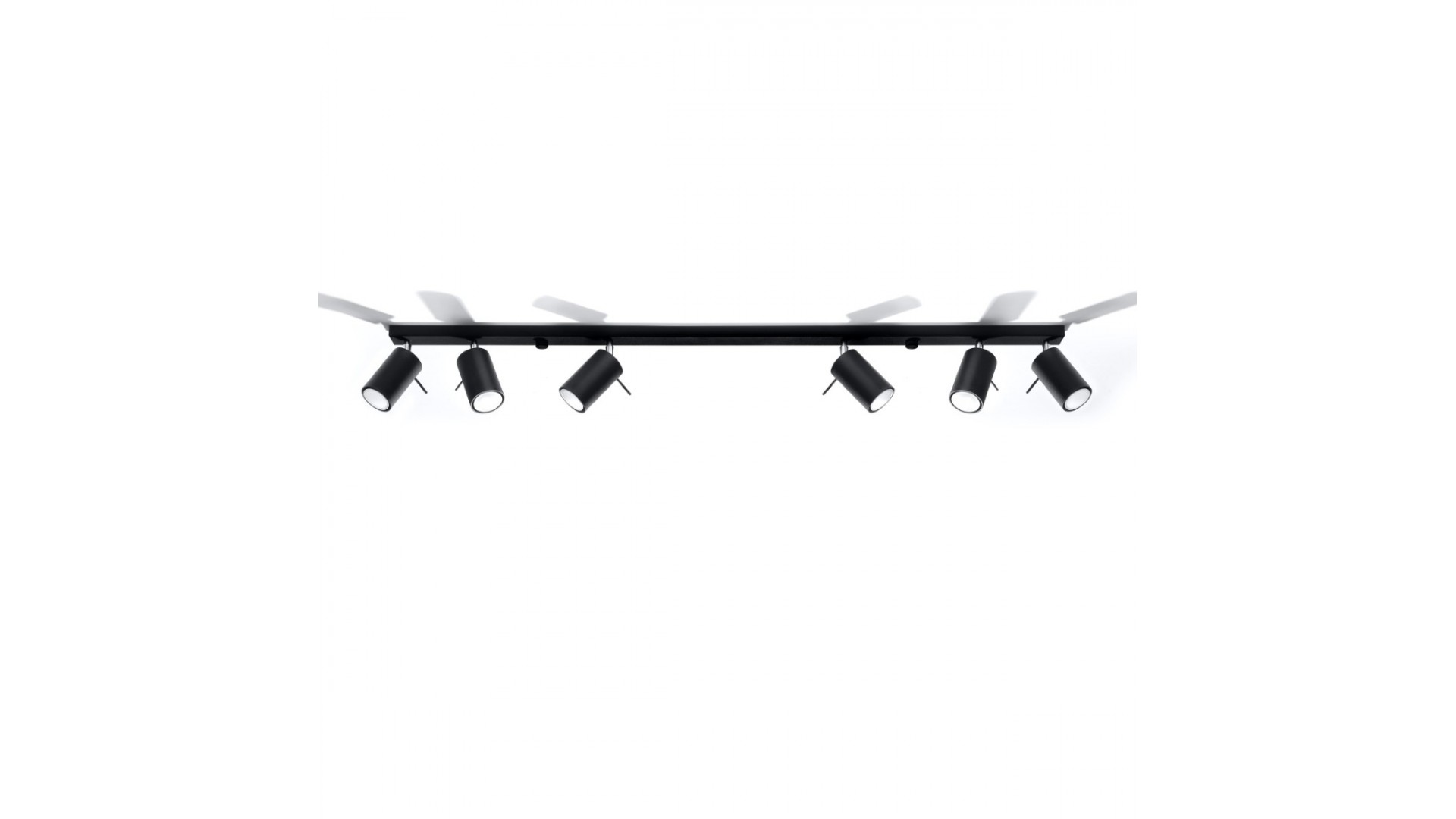 Plafon RING 6L czarny Sollux SL.0334