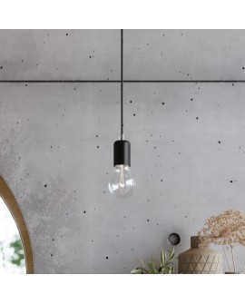 Lampa wisząca EDISON 1 LONG czarny Sollux SL.0369