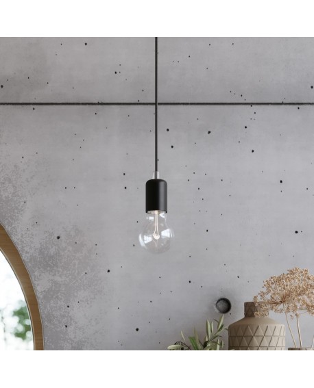 Lampa wisząca EDISON 1 LONG czarny Sollux SL.0369