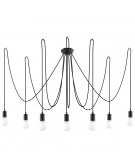 Żyrandol EDISON 7 czarny Sollux SL.0372