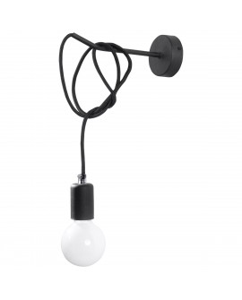 Kinkiet EDISON czarny Sollux SL.0373