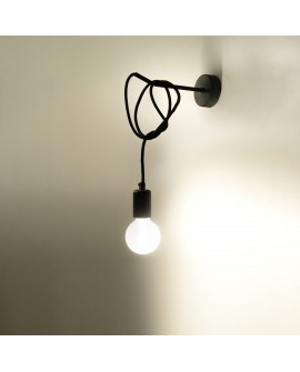 Kinkiet EDISON czarny Sollux SL.0373