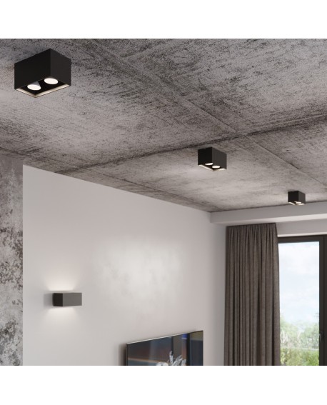 Plafon QUAD MAXI czarny Sollux SL.0381