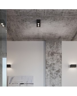 Plafon QUAD MAXI czarny Sollux SL.0381