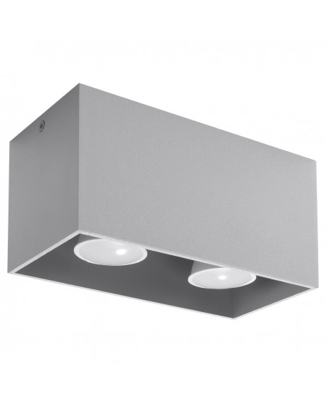 Plafon QUAD MAXI szary Sollux SL.0382
