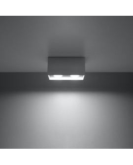 Plafon QUAD MAXI szary Sollux SL.0382